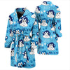 Monkey Print Pattern Men Long Robe-grizzshop