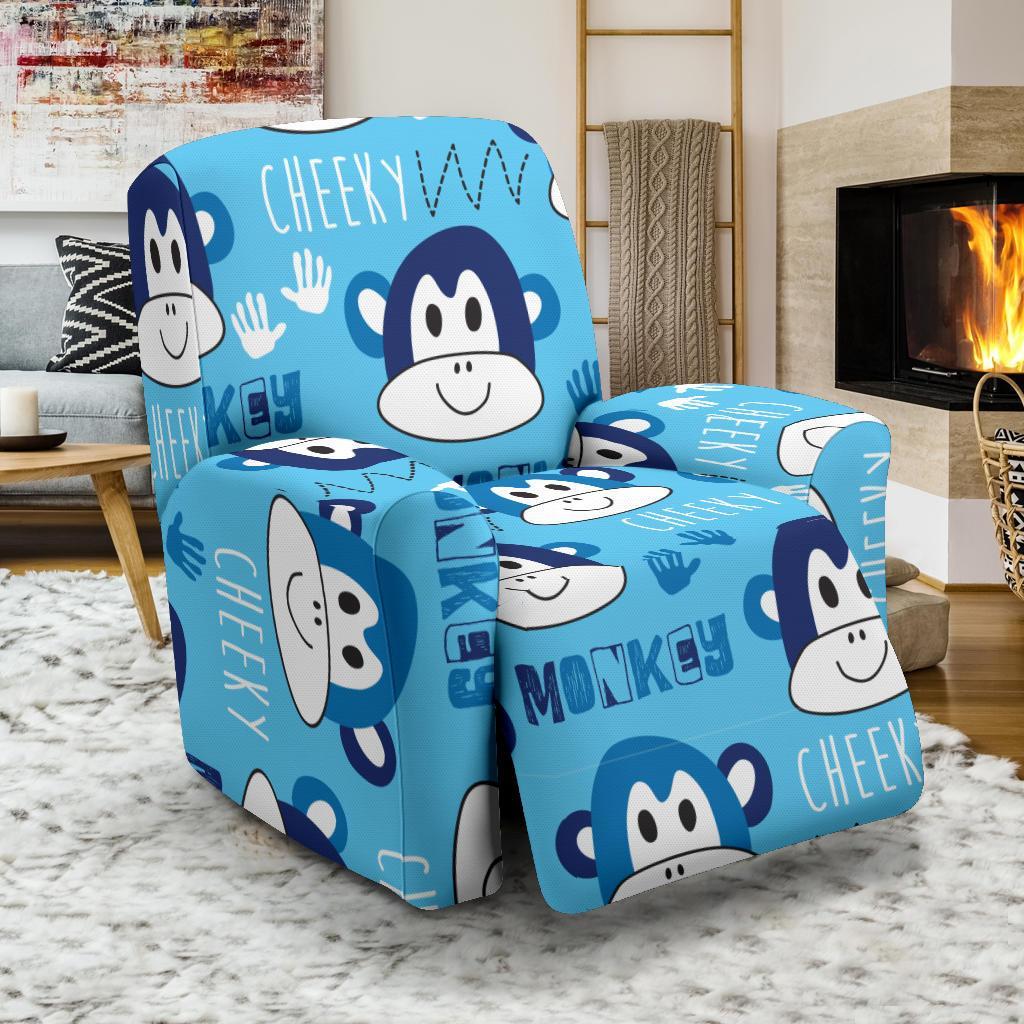 Monkey Print Pattern Recliner Cover-grizzshop