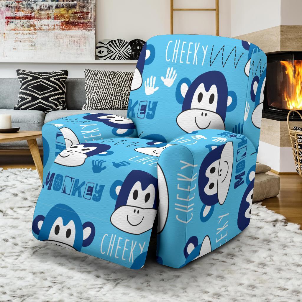 Monkey Print Pattern Recliner Cover-grizzshop