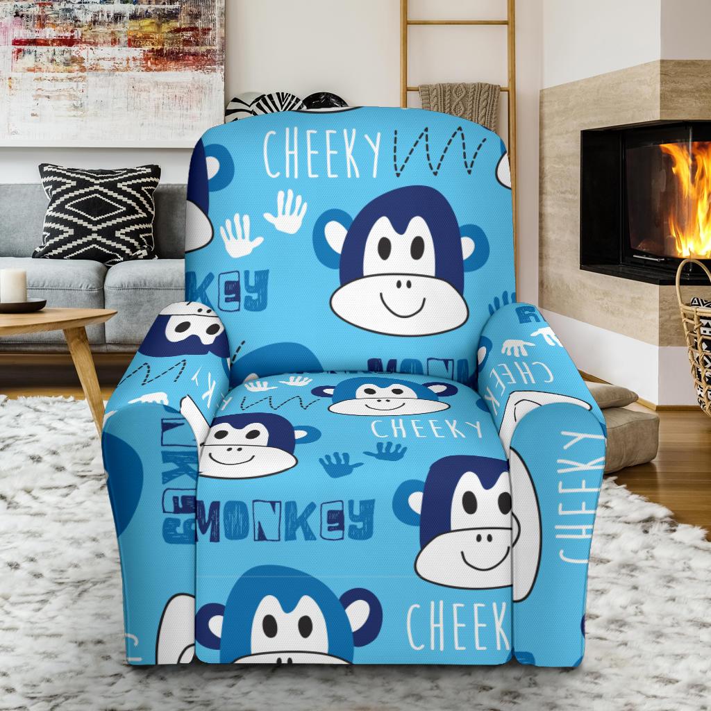 Monkey Print Pattern Recliner Cover-grizzshop