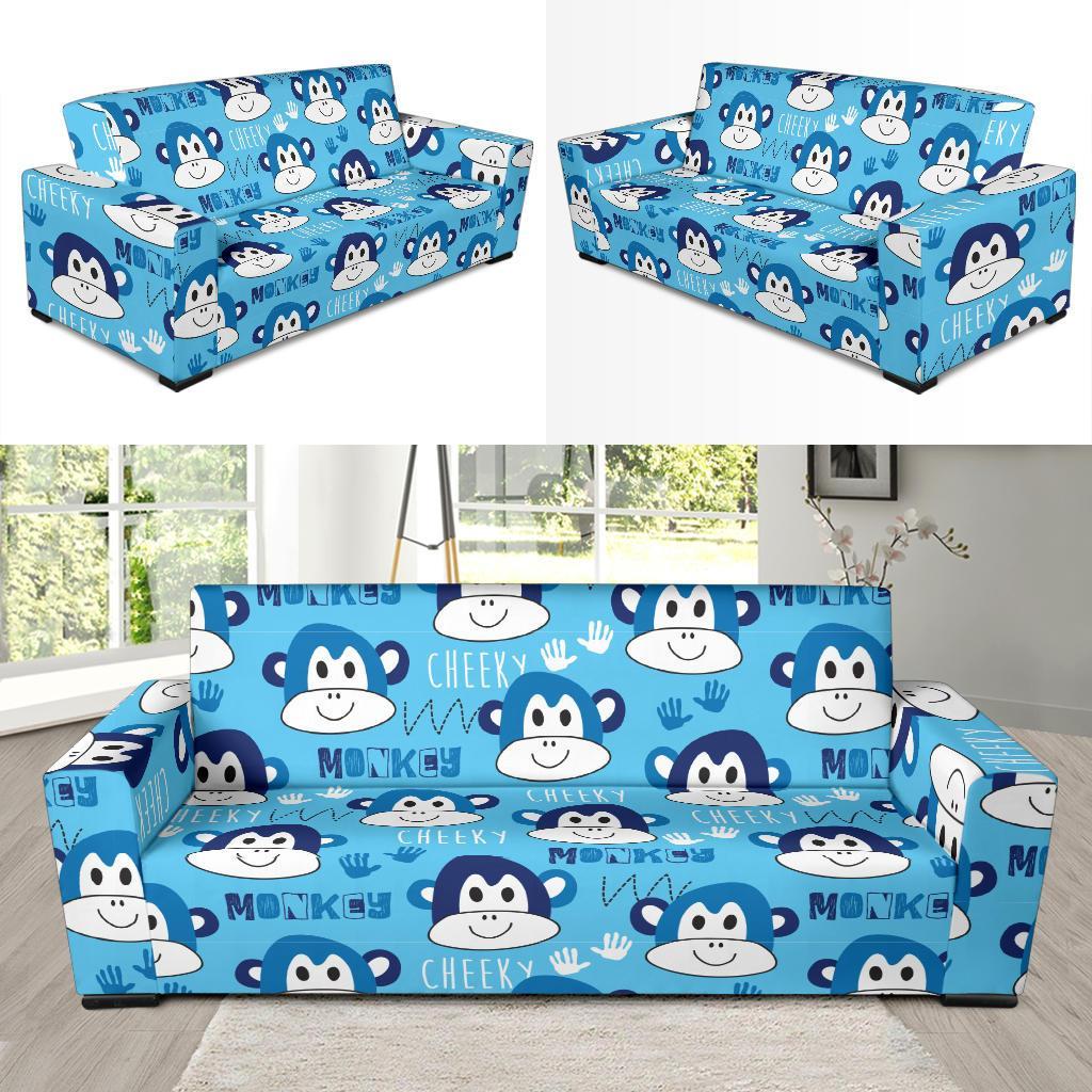 Monkey Print Pattern Sofa Covers-grizzshop