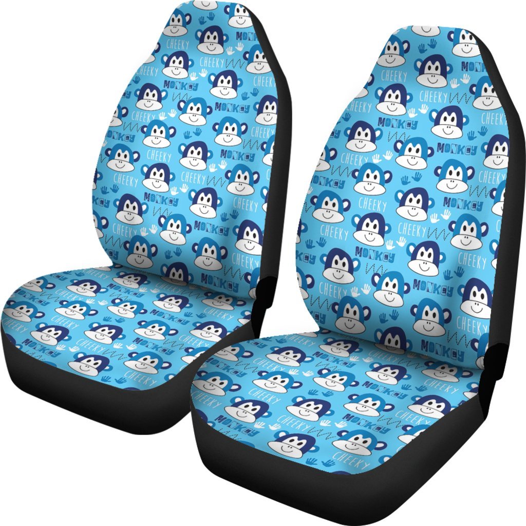 Monkey Print Pattern Universal Fit Car Seat Cover-grizzshop