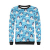 Monkey Print Pattern Women Crewneck Sweatshirt-grizzshop