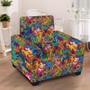 Monkey Trippy Psychedelic Armchair Cover-grizzshop