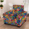 Monkey Trippy Psychedelic Armchair Cover-grizzshop