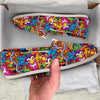 Monkey Trippy Psychedelic Canvas Shoes-grizzshop