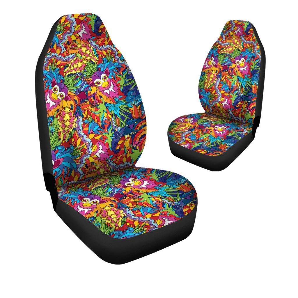 Monkey Trippy Psychedelic Car Seat Covers-grizzshop