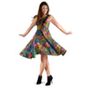 Monkey Trippy Psychedelic Dress-grizzshop