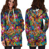 Monkey Trippy Psychedelic Hoodie Dress-grizzshop