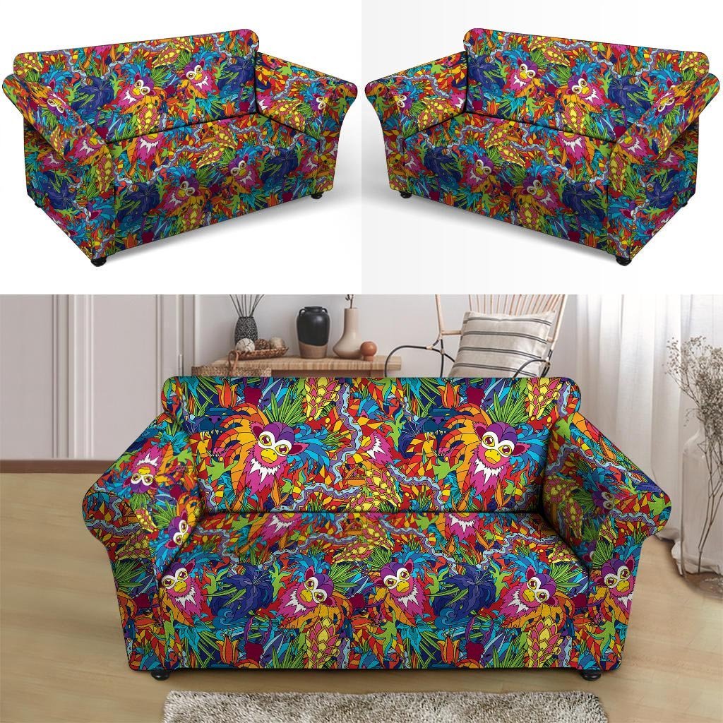 Monkey Trippy Psychedelic Loveseat Cover-grizzshop