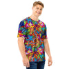 Monkey Trippy Psychedelic Men T Shirt-grizzshop