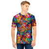 Monkey Trippy Psychedelic Men T Shirt-grizzshop