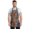 Monkey Trippy Psychedelic Men's Apron-grizzshop