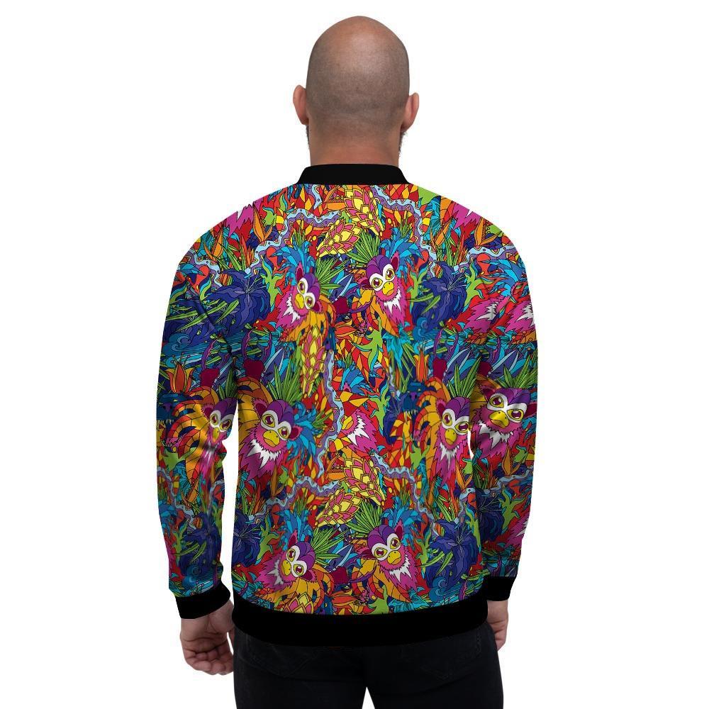 Monkey Trippy Psychedelic Men's Bomber Jacket-grizzshop