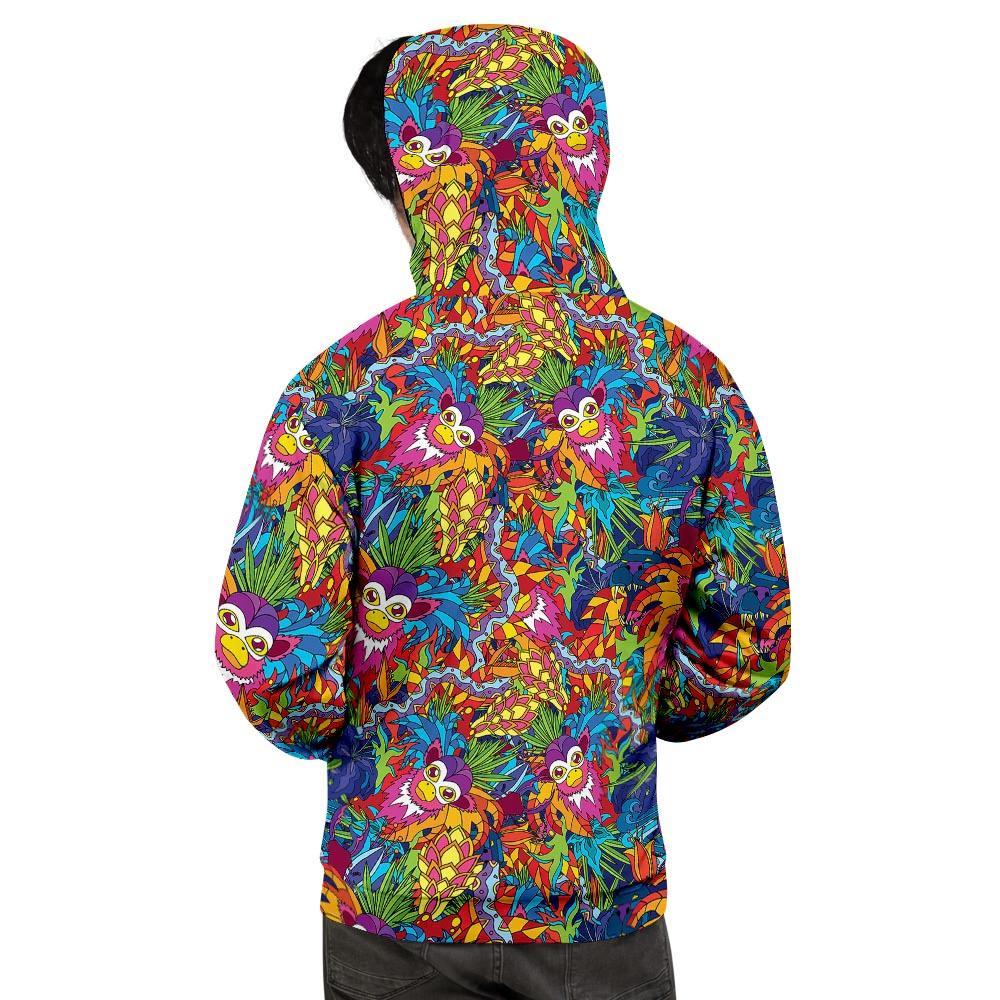 Monkey Trippy Psychedelic Men's Hoodie-grizzshop