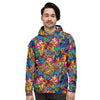 Monkey Trippy Psychedelic Men's Hoodie-grizzshop