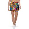 Monkey Trippy Psychedelic Mini Skirt-grizzshop