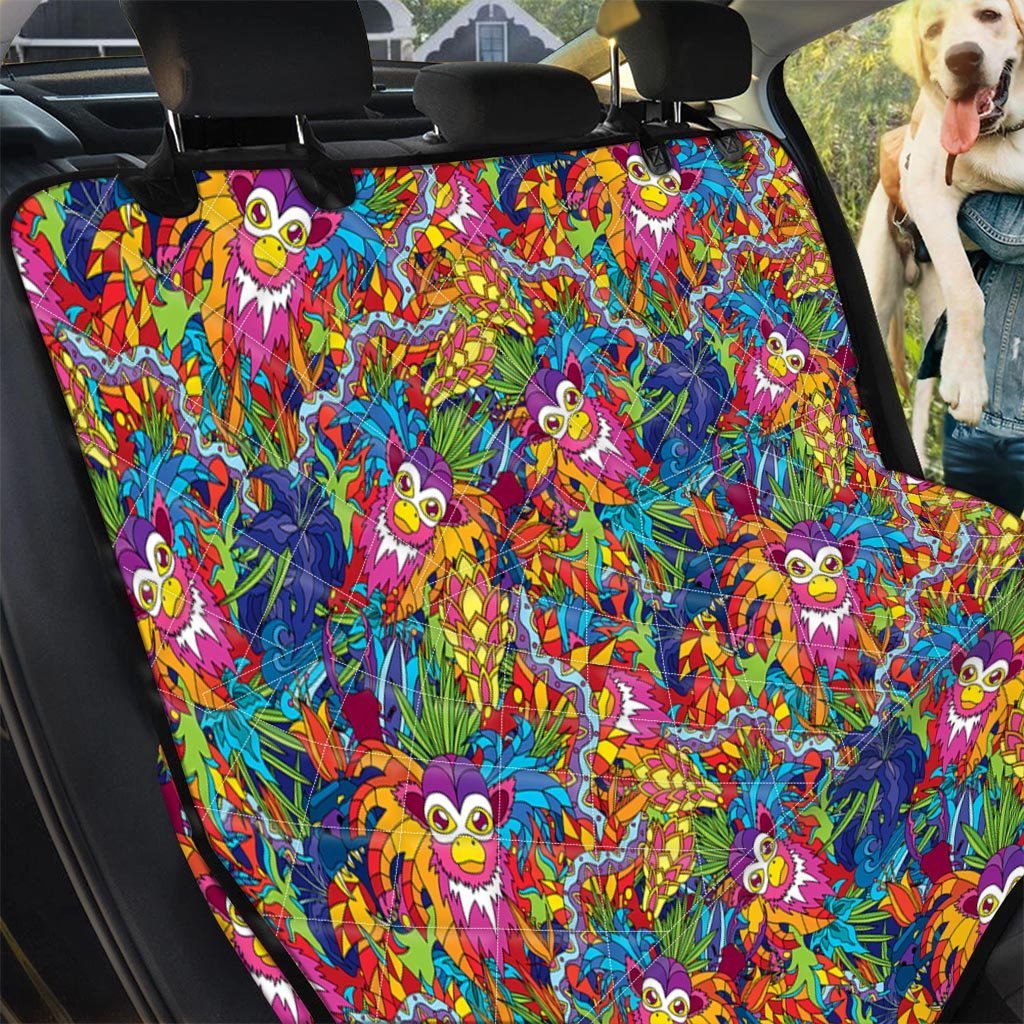 Monkey Trippy Psychedelic Pet Car Seat Cover-grizzshop