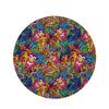 Monkey Trippy Psychedelic Round Rug-grizzshop