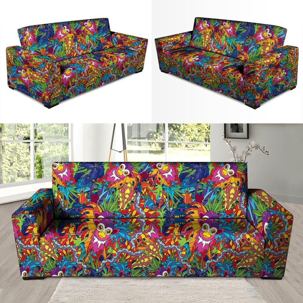 Monkey Trippy Psychedelic Sofa Cover-grizzshop