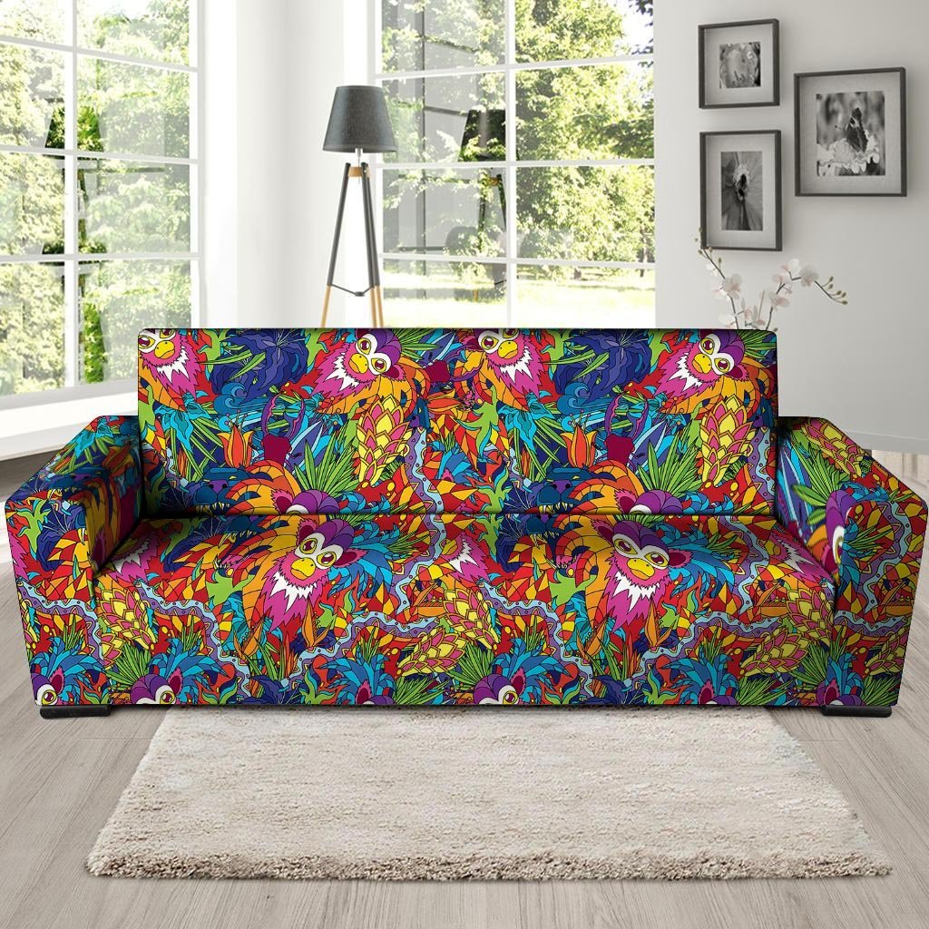 Monkey Trippy Psychedelic Sofa Cover-grizzshop