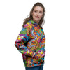 Monkey Trippy Psychedelic Women's Hoodie-grizzshop