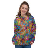 Monkey Trippy Psychedelic Women's Hoodie-grizzshop