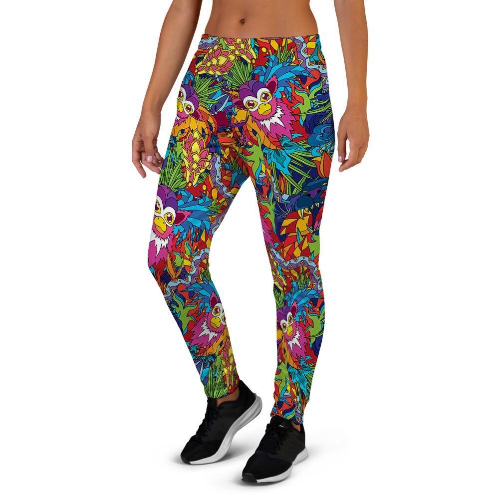 Monkey Trippy Psychedelic Women's Joggers-grizzshop