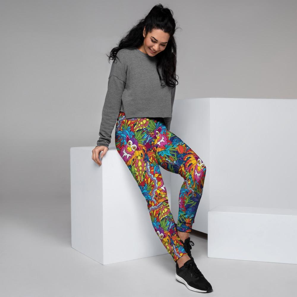 Monkey Trippy Psychedelic Women's Joggers-grizzshop