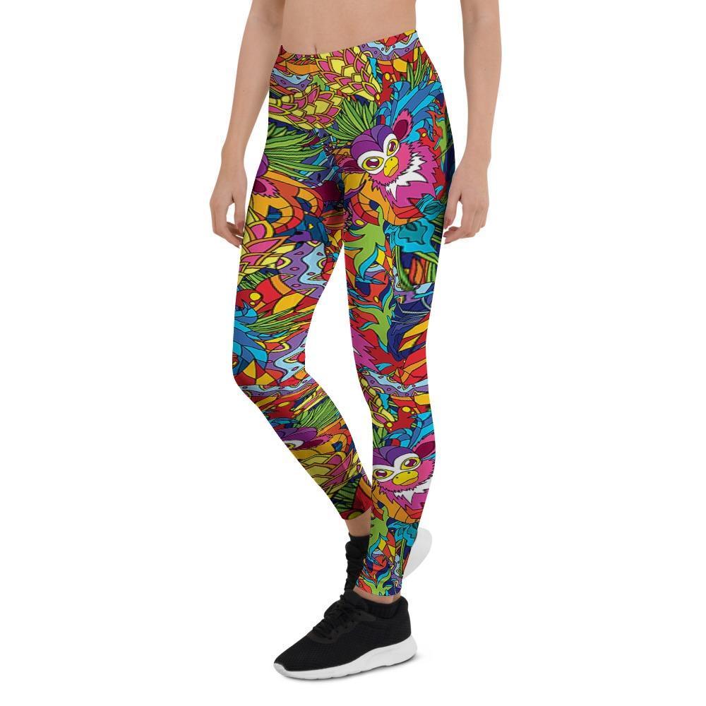 Monkey Trippy Psychedelic Women's Leggings-grizzshop