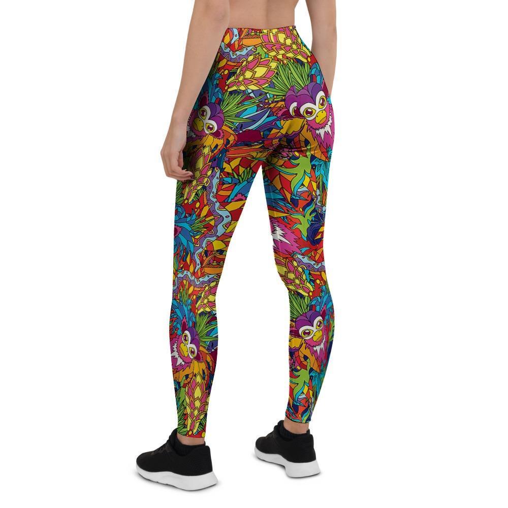 Monkey Trippy Psychedelic Women's Leggings-grizzshop