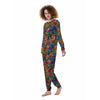 Monkey Trippy Psychedelic Women's Pajamas-grizzshop