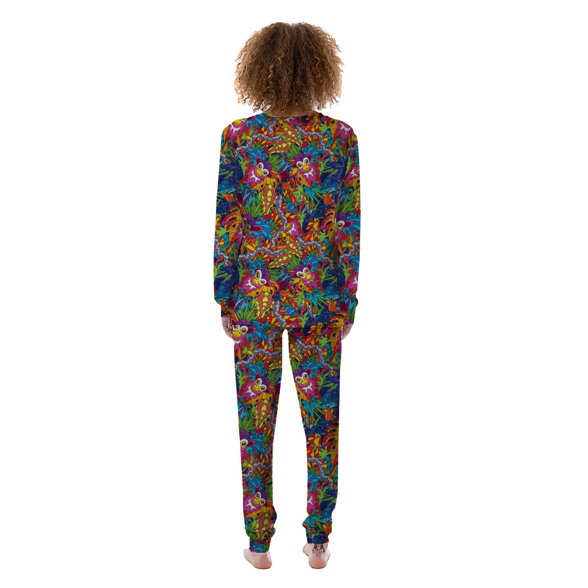 Monkey Trippy Psychedelic Women's Pajamas-grizzshop