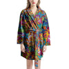 Monkey Trippy Psychedelic Women's Robe-grizzshop