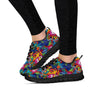 Monkey Trippy Psychedelic Women's Sneakers-grizzshop