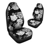 Monochrome Rose Floral Car Seat Covers-grizzshop