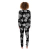 Monochrome Rose Floral Women's Pajamas-grizzshop