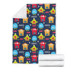 Monster Fluffy Pattern Print Blanket-grizzshop