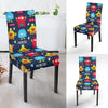 Monster Fluffy Pattern Print Chair Cover-grizzshop