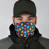 Monster Fluffy Pattern Print Face Mask-grizzshop