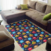 Monster Fluffy Pattern Print Floor Mat-grizzshop