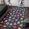 Monster Fluffy Pattern Print Floor Mat-grizzshop