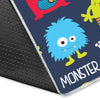 Monster Fluffy Pattern Print Floor Mat-grizzshop