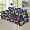 Monster Fluffy Pattern Print Sofa Covers-grizzshop