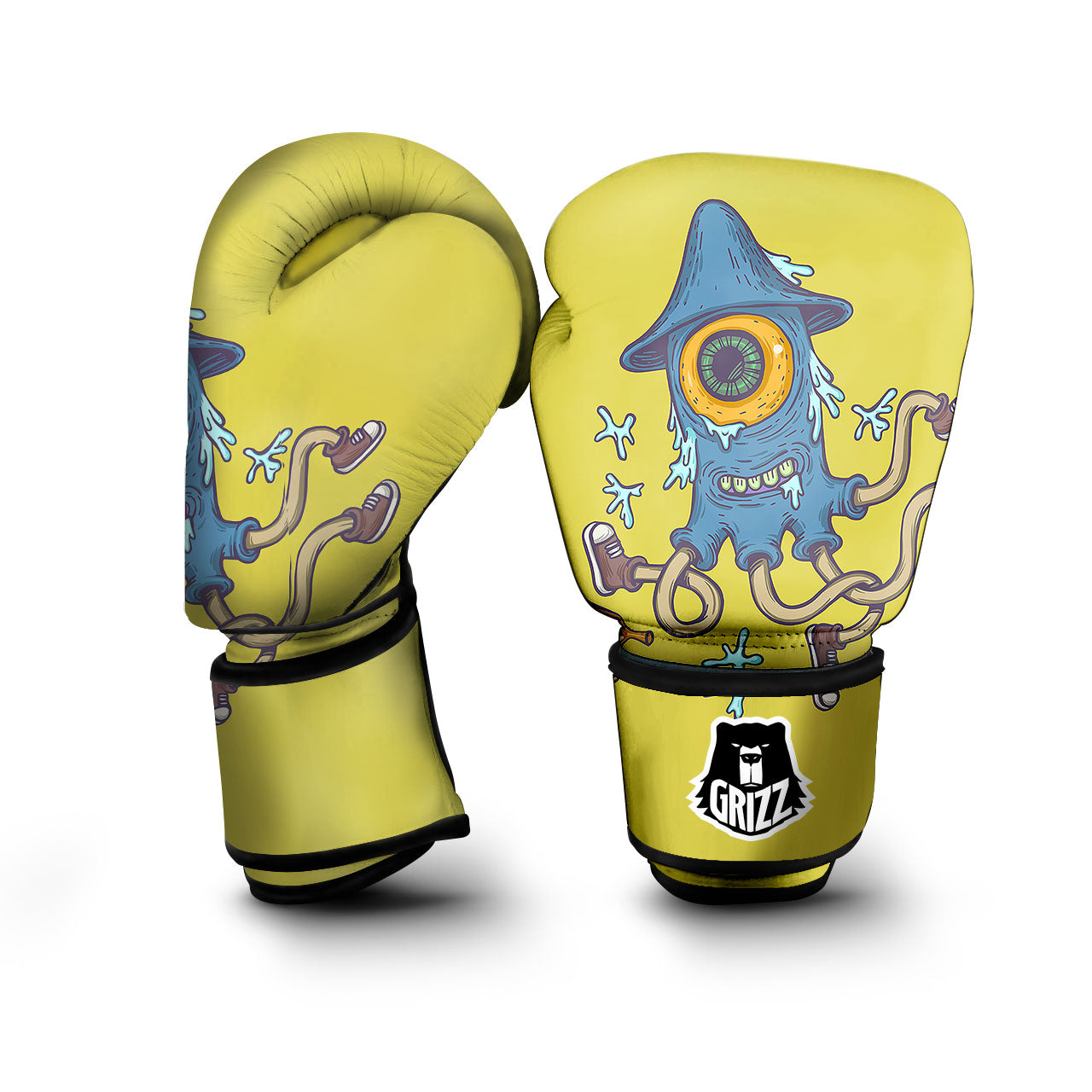 Monster Graffiti Characters Print Boxing Gloves-grizzshop