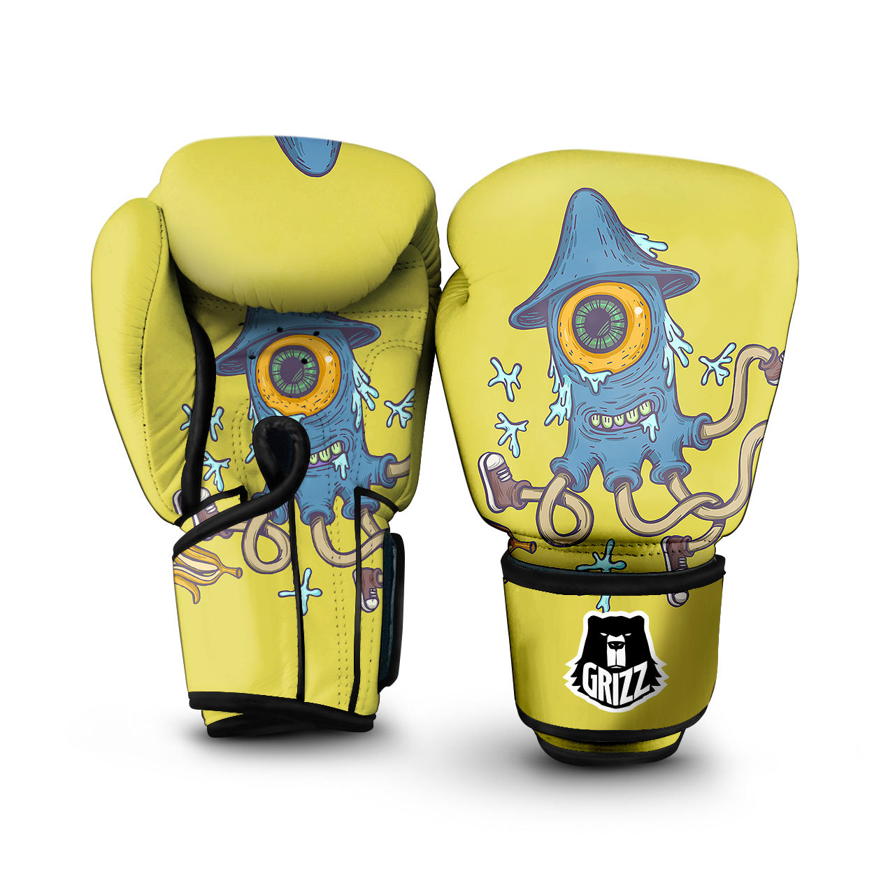 Monster Graffiti Characters Print Boxing Gloves-grizzshop