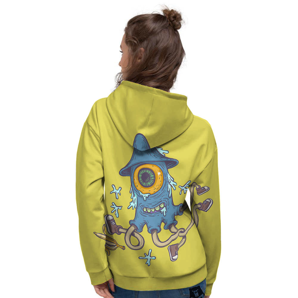 Monster Graffiti Characters Print Women's Hoodie-grizzshop