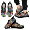 Load image into Gallery viewer, Monster Pattern Print Black Sneaker Shoes For Men Women-grizzshop