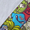 Monster Pattern Print Blanket-grizzshop