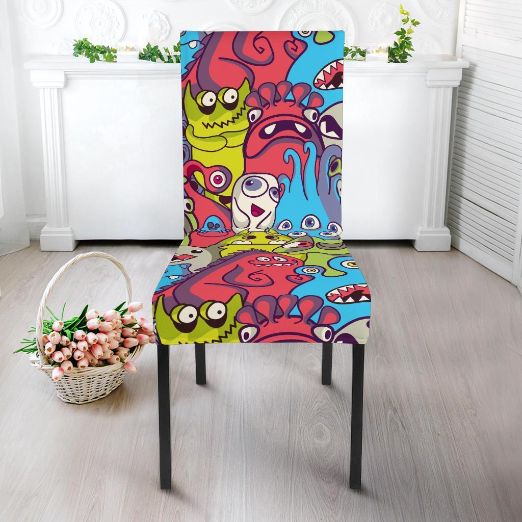 Monster Pattern Print Chair Cover-grizzshop